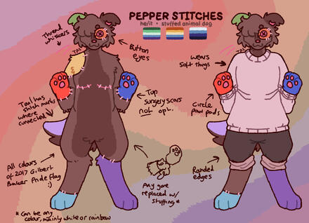 anthro dog design + ref (£25)