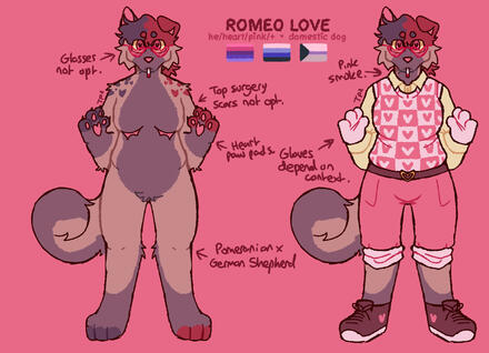 anthro dog design + ref (£25)